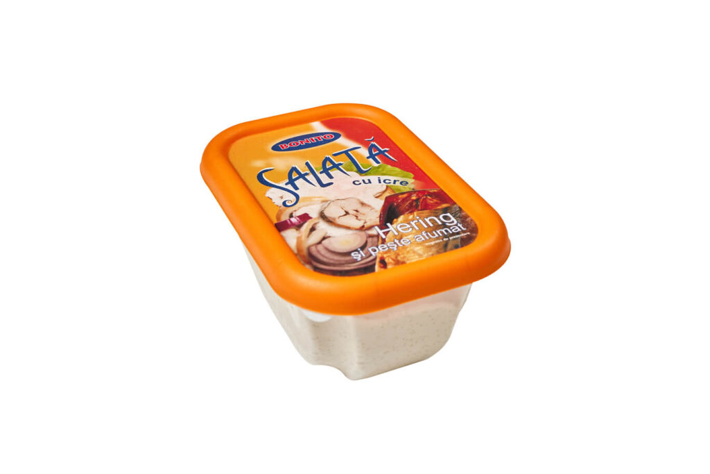 Herring roe and smoked fish salad