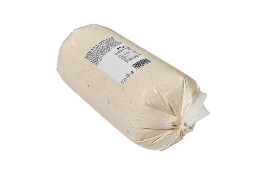 Carp roe and onion salad